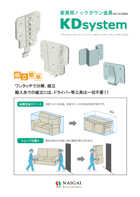 ノックダウン金具