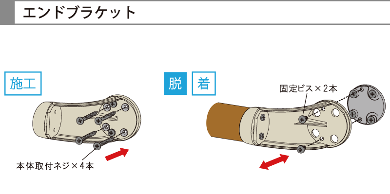 シロクマ 革巻き手すりL形 左 ベージュ鏡面磨 BR-871L 歩行補助、転倒防止